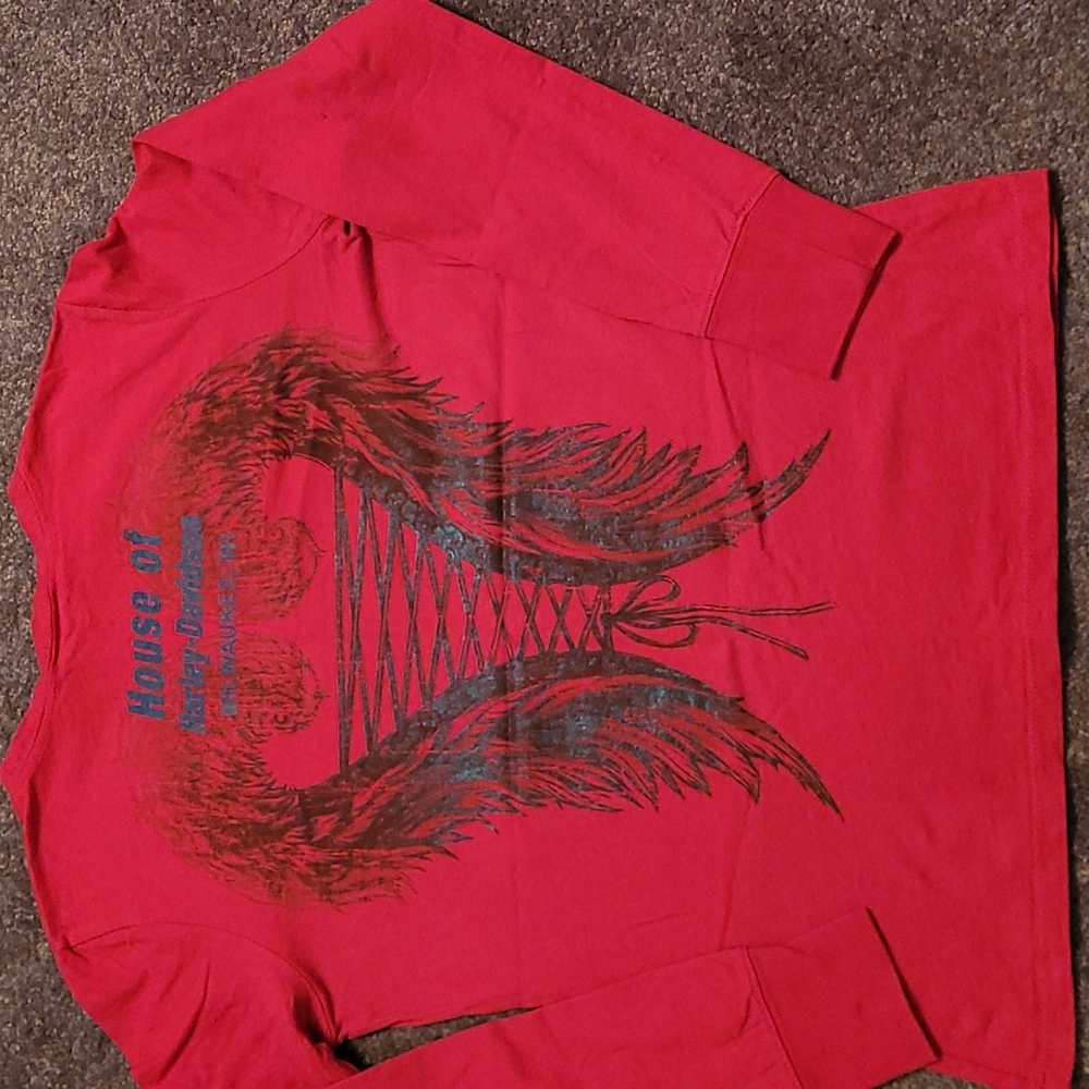 Women's Harley Davidson,size medium, long sleeve T-shirt.